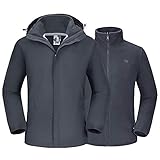 Impermeable --- La cubierta de poliéster es resistente, resistente y muy resistente al agua para soportar las gotas de lluvia en los días de lluvia. El forro polar 280G Polar es suave y acumula calor para mantenerte abrigado en invierno.