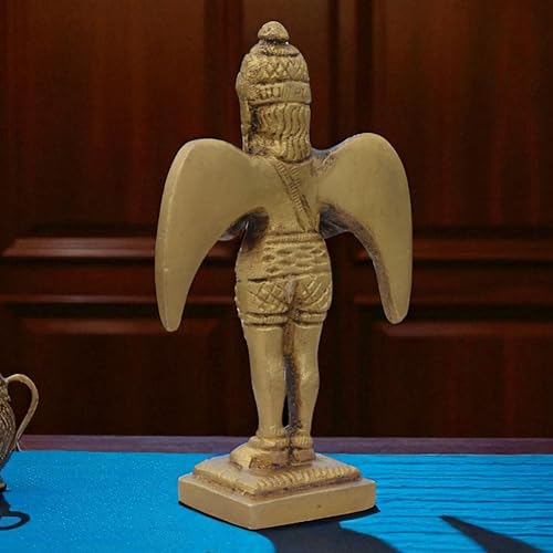 Estatua de Garuda de Latón Artesanal 3.25 pulg miniatura 3