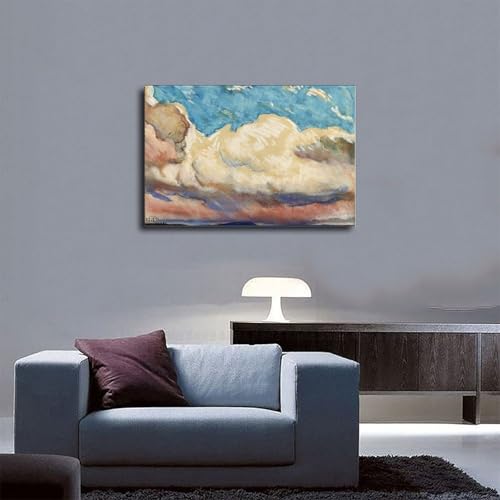 Affiche Clouds by Maynard Dixon impression sur toile déco murale 50x75 cm - 5