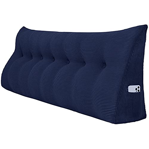 Triangular Soft Headboard Bolster College Dorm Pillow Twin Bed Daybed Wedge Cushion Bed Backrest Support Reading Pillow