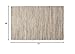 DII Chindi Home Collection Cotton Handwoven Slim Stripe Area Rag Rug, 4x6', Taupe