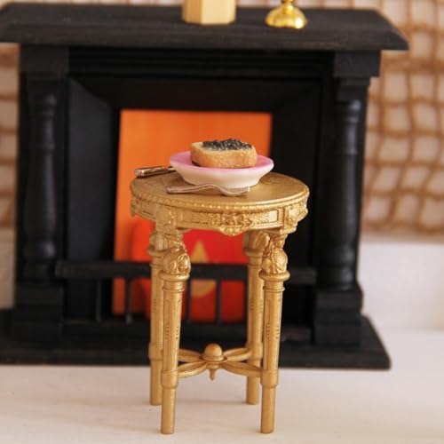 Mesa y sillas de madera para comedor Safe Doll solucionan falta de realismo 1/12 6