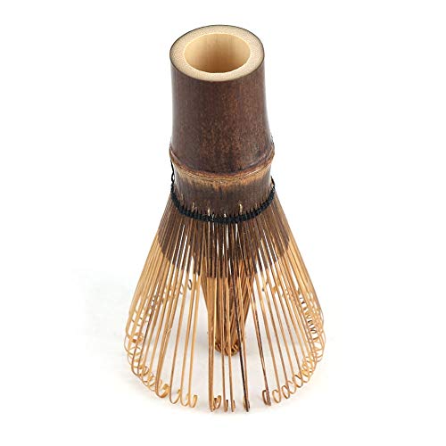 Mxtech Excellent Workmanship Easy to Use Matcha Whisk, Tea Whisk, 80 Prongs, Black, 4.33 Inches x 2.28 Inches