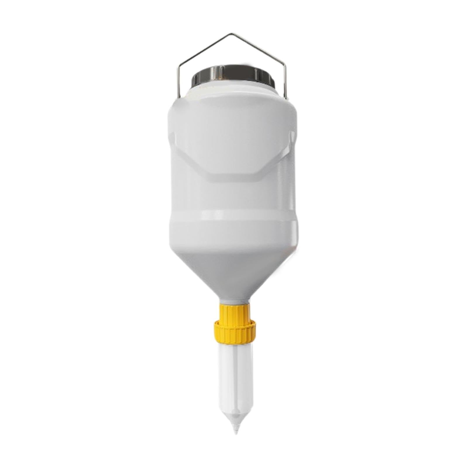 Dispenser, Dispenser di Ketchup, 3 Litri, Strumento per Spremere Patatine Fritte, Spremere da Appendere per La Cucina, Giallo