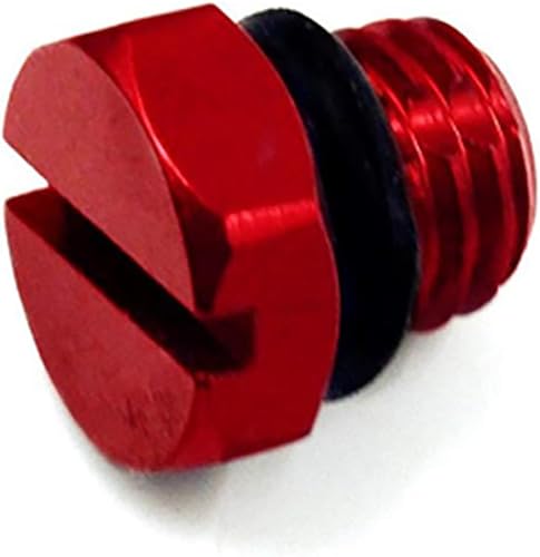 iFJF Tornillo de purga de aire de aluminio Billet de repuesto para filtro de combustible diésel Duramax GM 2001-2017 Rojo