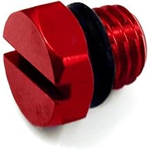 iFJF Billet Aluminum Air Bleeder Screw Replacement for GM 2001-2017 Duramax Diesel Fuel Filter Red