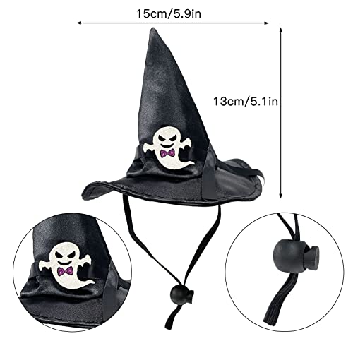 Halloween Cat Costume: Cat Witch Hat With Pet Cape, Funny Cat Wizard Costume, Cat Halloween Party Cosplay Clothes, Cute Cat Outfit For Cats Kittens Small Dogs (Blue) #TOP6
