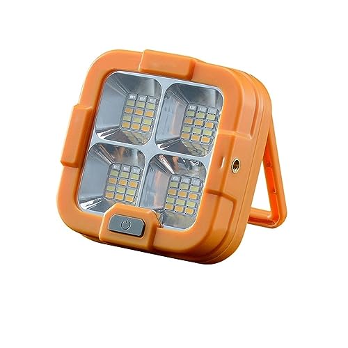 DZHHBSPQ Focos solares para Exteriores, 100 W, 1000 W, para Acampar al Aire Libre, Foco portátil, Recargable, Luces de Emergencia para Mercado Nocturno, luz LED Solar para Tienda de campaña