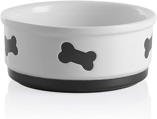 Miniatura 23 de Sweejar Cuencos de Cerámica para Perros, Plato de Comida para Perros Pequeños y Gatos, Cuenco de Porcelana Resistente para Mascotas para Comida