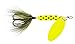 Yakima Bait Wordens Original Rooster Tail Spinner Lure, Chartreuse Dot, 1/8-Ounce