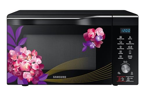 Samsung 32L Convection Microwave Oven (MC32K7056CH/TL, Black & Pattern, 10 Yr warranty)