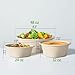 Homestockplus Large Disposable Bowl - Heavy Duty Paper Bowls - Made from Sugarcane and Bamboo Fiber, Microwave Safe - 48 Oz Paper Bowls for Soup, Salad, Ramen, Popcorn, etc.[50/Pack] 7