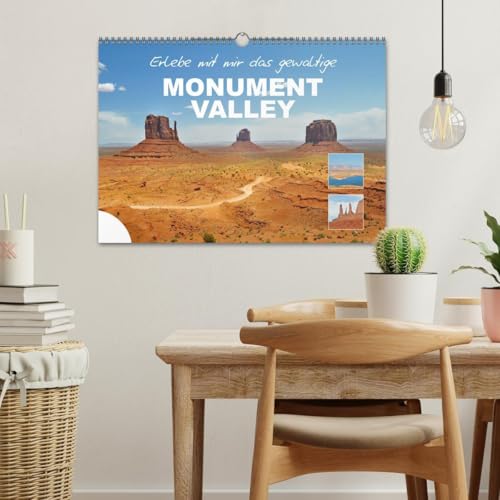 Calendrier Monument Valley 2026 A3 horizontal pour décoration murale - 3