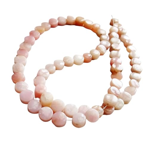 Opale rose naturelle en fil de 13 pouces pour fabriquer un collier d'été bohème chic