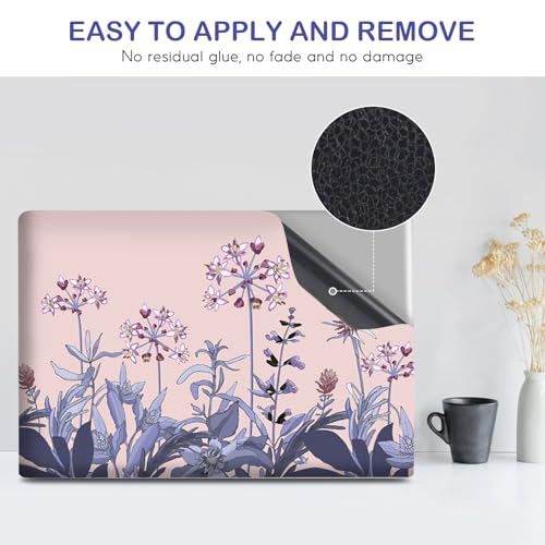 Image of DINKY 13 13.3 14 15.4 15.6 Inches Laptop Skin Sticker Decal Netbook Skin Sticker,15.6 inch Flora Universal Reusable Notebook Art Decal Protector Cover (Flowers Plants)