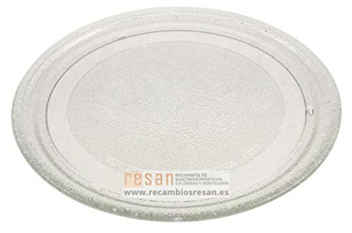LG Plateau tournant pour Four à Micro-Ondes MS192WG, MS202, MS207, MS2083, MS205, MS197, MH602W, MG402T - en Verre - Diamètre : 24,5 cm