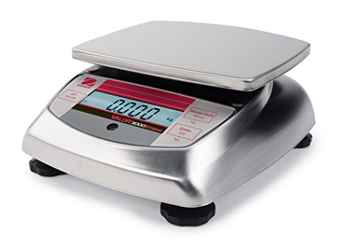 Balance électronique Ohaus Valor V31X6 compacte en acier inoxydable avec portée de 6000g