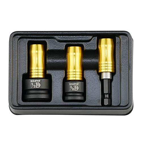 Kaifnt K354 Magnetic Screwdriver Bit & Screw Holder Socket Adapters, 3-Piece #TOP3