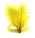 Mrotrida Sequins Feather Headpiece 1920s Carnival Party Event Vintage Headband Flapper Yellow