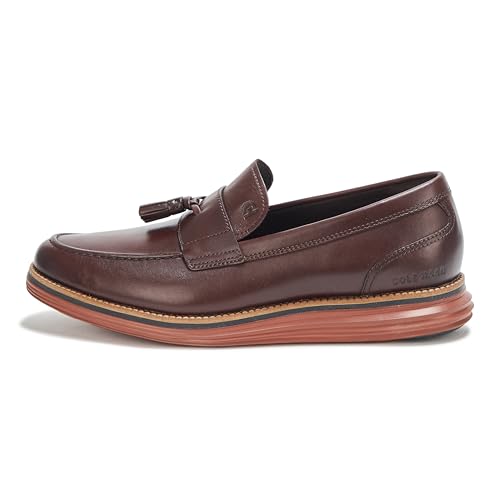 Cole Haan Cole Haan Men's Original Grand Meridian Tassel Loafers, Dark Chocolate/Brown/Black, 10-M US