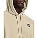 Under Armour Mens Rival Fleece Hoodie, (289) Khaki Base / / Onyx White, 4X-Large