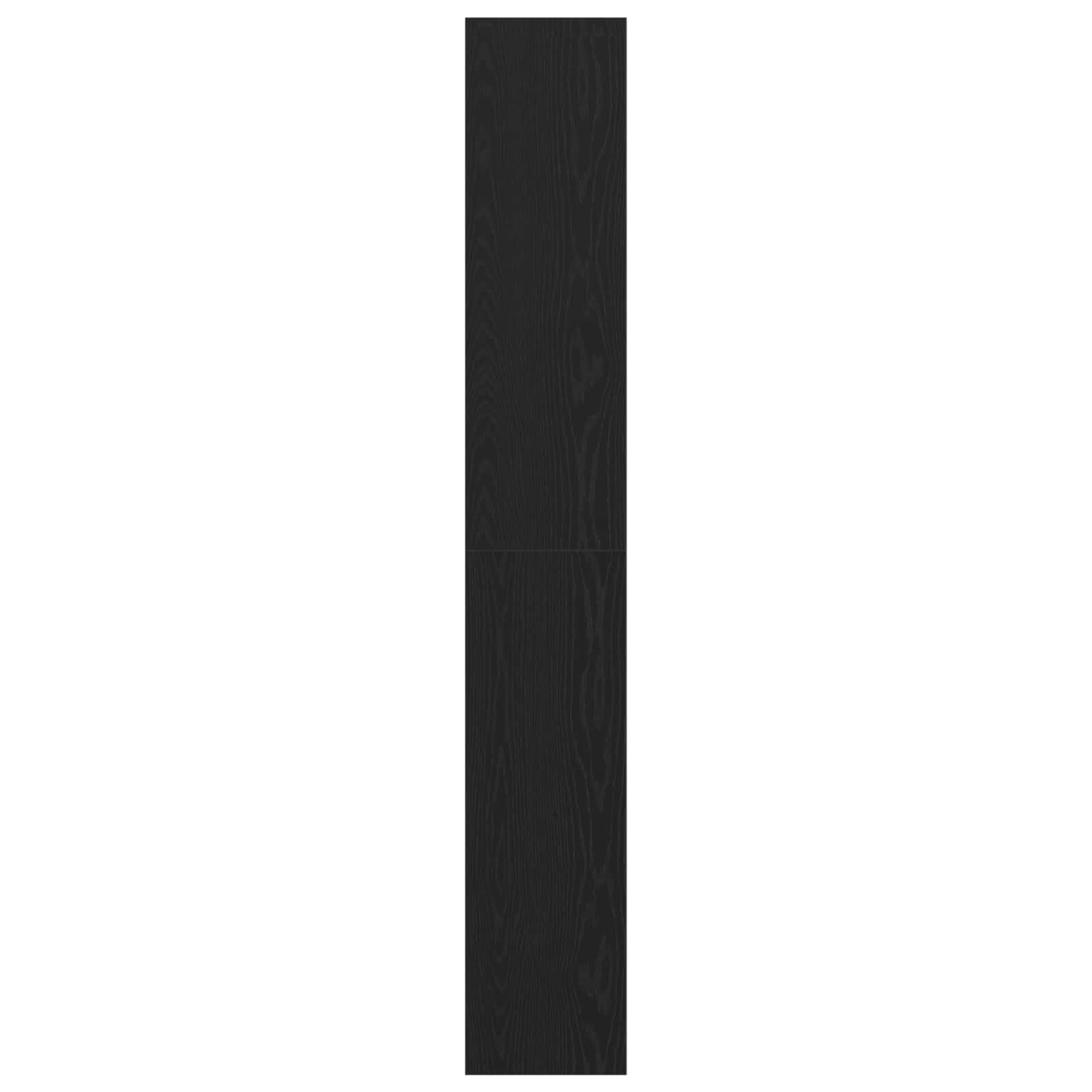 Bücherregal Schwarz Eichen-Optik 40 x 30 x 198 cm Holzwerkstoff