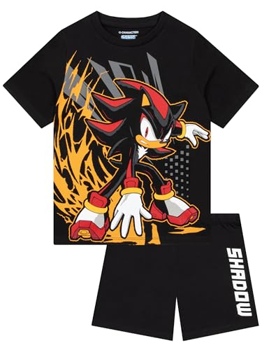 Sonic The Hedgehog Pyjama Kinder Shadow The Hedgehog Schlafanzug Baumwolle Schlafanzug Kinder Jungen 128