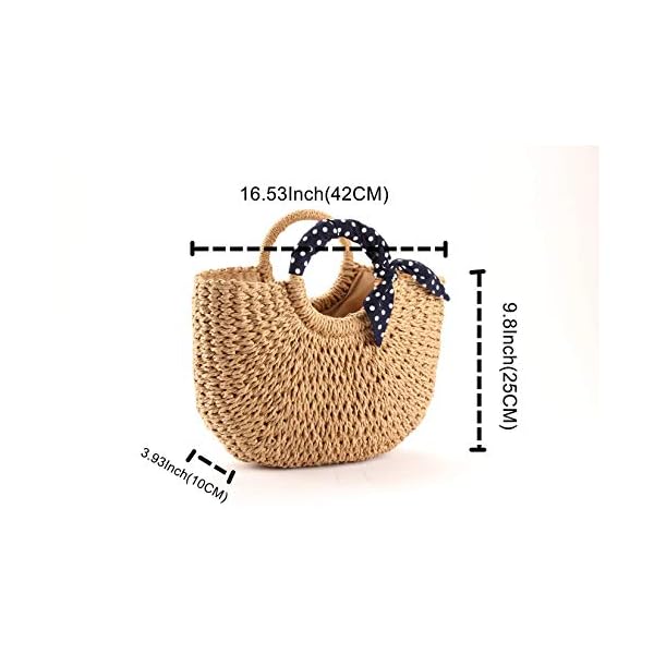 YXILEE-Summer-Beach-bagHandmade-Large-Straw-Tote-Bag-Womens-Handbag YXILEE Summer Beach bag,Handmade Large Straw Tote Bag Womens Handbag