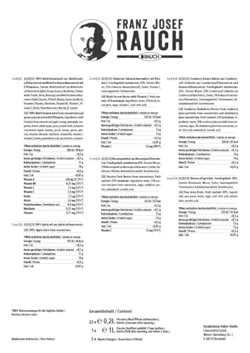 Rauch-Saft Premium Adventskalender, Flasche