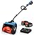 SENIX 2X2 40V Max Cordless Snow Shovel, 13" Width, 6" Depth, 20Ft Max Throw Distance,Variable Speed, Plows 375lbs/Min, 8000mAh Batteries and Charger