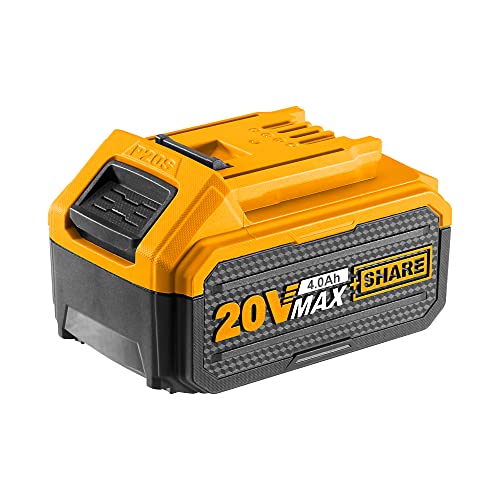 INGCO 20V 4.0Ah Lithium-Ion Battery Pack, Compatible with All INGCO 20V Power Tools, Charger Not Included FBLI2002