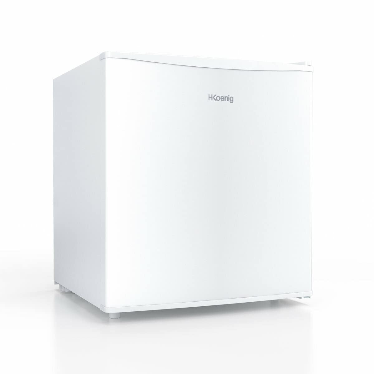 H.​Koenig Mini réfrigérateur Frigo FGX480 Blanc, 45L Compact, Silencieux, Porte Réversible, Thermostat Réglable, Compartiment Glaçons 4L, Pieds Réglables, 39 dB