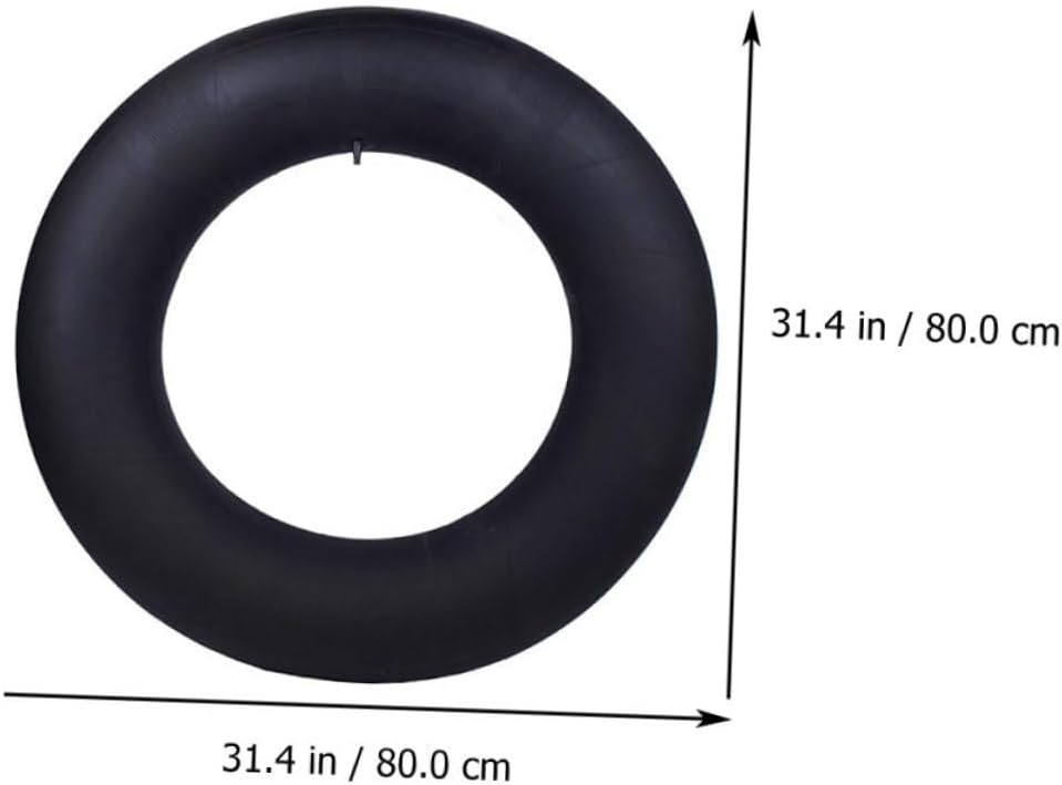Alipis Inflatable Snow Tube Inner Tire 80cm Thickened Butyl Rubber Sturdy Winter Outdoor Skiing Sledding for Adults