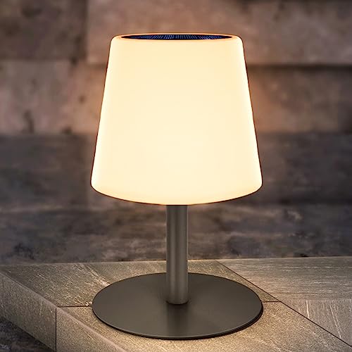 Lampada da tavolo solare a LED per esterni, bianco...
