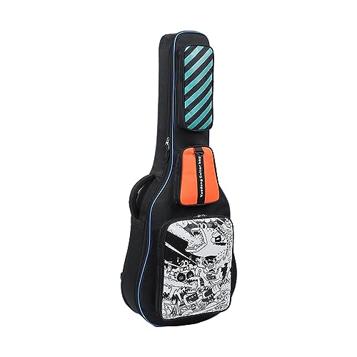 Vaveren Sacos para baixo de guitarra elétrica estojo de transporte bolsa de grande capacidade, zíper