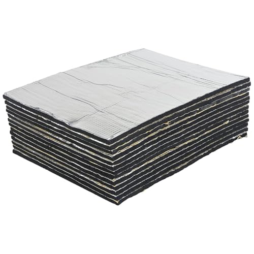 5MM Aislante Térmico Acústico Insonorización Coche Vehículo Insonorizante Forro Aluminio Papel Adhesivo Sound Deadener Mat Aislante Térmico Lámina Estera de Aíslamiento Aislante Acustico Coche 10 PC