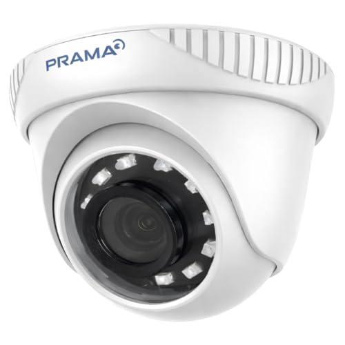 Image of PRAMA PT-HTD700E-IP 2 MP Eco Lite Dome Camera, 2 MP high Performance CMOS 1920 x 1080 Resolution, 2.8 mm, 3.6 mm Fixed Lens Up to 20 m IR Distance, DNR, DWDR Analog HD Output.