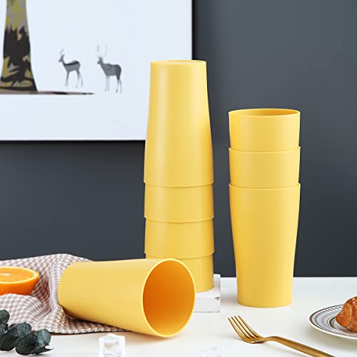 Miniatura 6 de Kyraton Vasos De Plástico Reutilizables 8 Piezas, Vaso Irrompible De Agua Potable, Vasos Para Viajes Interiores Al Aire Libre Baño Junto A La Piscina Peso Ligero, Fácil De Transportar