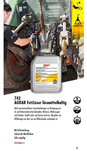 Landmaschinenreiniger Sonax Agrar Fettlöser 5 Liter