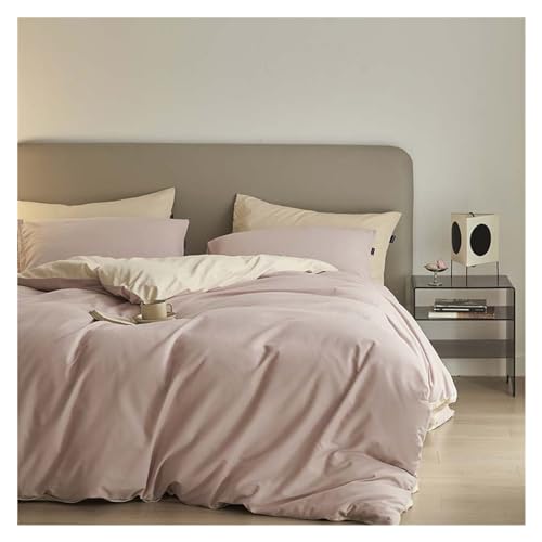 Parure de lit coton lavé 200x230 drap doux confortable respirant