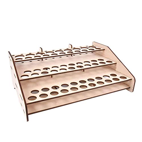 Qingjinsd Bastidores de Almacenamiento Botellas de Pintura de Madera Soporte para Estante de Almacenamiento Caja de Pintura Maestra Modular Herramientas de Almacenamiento del Organizador