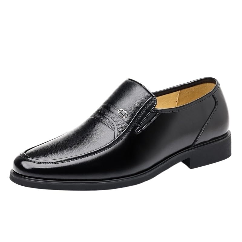 Dress Oxford Shoes for Men Slip-On Formal Tuxedo Shoes Anti-Slip Low Top Non Slip Prom Wedding Mens Dress Shoes