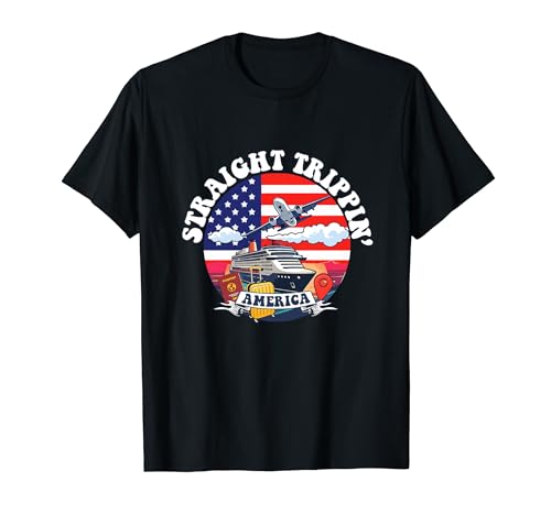 Straight Trippin' Usa Vacation Tour Viaje Coincidencia Camiseta