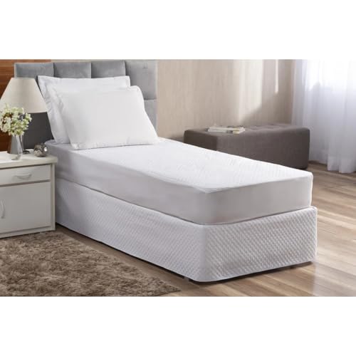 Capa de Colchão Impermeável Solteiro Matelada Branco - Protetor de Colchão Impermeável Solteiro Mate