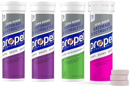 Propel Tablets, 4 Flavor Variety Pack, Makes 16.9oz Fl Oz, 40 count
