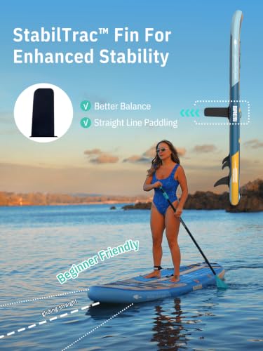 Image of Niphean Inflatable Stand Up Paddle Board with SUP Accessories, Anti-Slip EVA Deck, 10'6'' Inflatable Paddle Boards for Adults & Youth of All Skill Levels