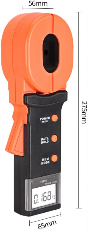 VC6410 Messa a terra digitaleResistanceMeter 200 Ω 0,001 Ω