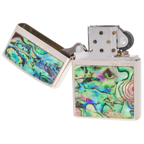 Encendedor Zippo Windproof Bronce Vintage Plateado miniatura 4