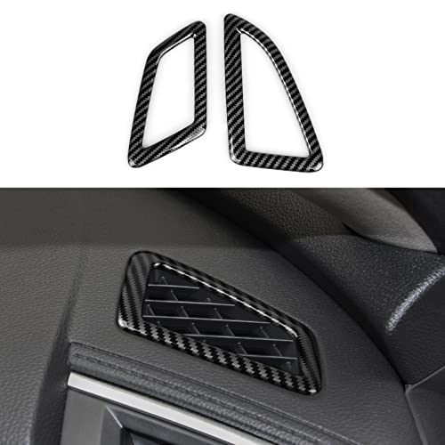 Image of Car Air A /C Vent Outlet Cover Decals for Honda Civic 2016 2017 2018 2019 2020 2021 10th Gen Accessories ABS Carbon Fiber Stickers