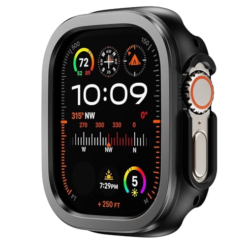 Coque en alliage d'aluminium pour Apple Watch protection bicolore iWatch Ultra 2 et Series 9